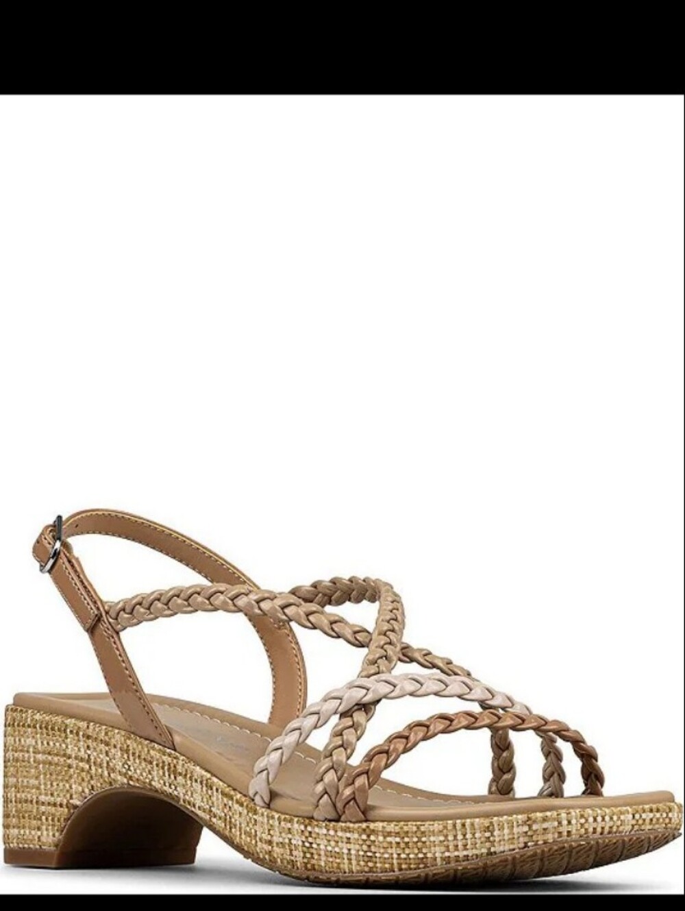 Donald Pliner Rosalie Braided Raffia Slingback Sandals
